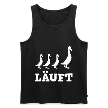 Laufente Laufentenzüchter Laufentenstall Enten - Männer Premium Bio Tank Top - Schwarz - Vorne - Michal (187cm)