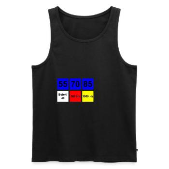 Engine driver, train driver gift PZB - Men's Premium Organic Tank Top - black - Front - Michal (187cm)