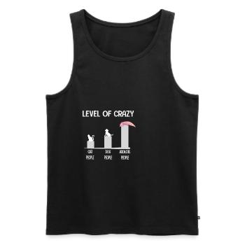 Funny axolotl gift Mexican salamander - Men's Premium Organic Tank Top - black - Front - AI Model Male 178 light (178cm)