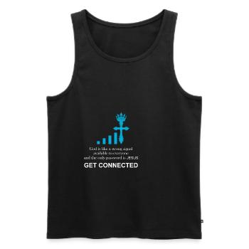 Katholischer Priester | Witziges Geschenk | - Männer Premium Bio Tank Top - Schwarz - Vorne - AI Model Male 178 light (178cm)