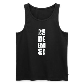 Be Still And Know Psalm 46:10 Christlicher Glaube - Männer Premium Bio Tank Top - Schwarz - Vorne - AI Model Male 178 light (178cm)