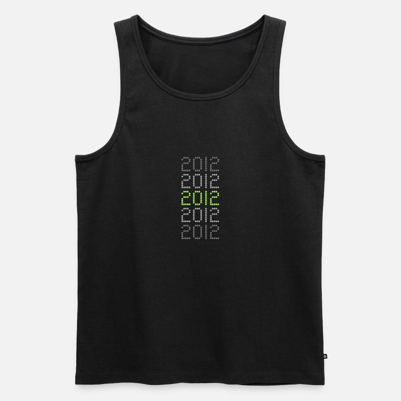2012 - Männer Premium Bio Tank Top - Schwarz