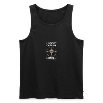 Hunter Squirrel Squirrel Gift - Men's Premium Organic Tank Top - black - Front - Michal (187cm)