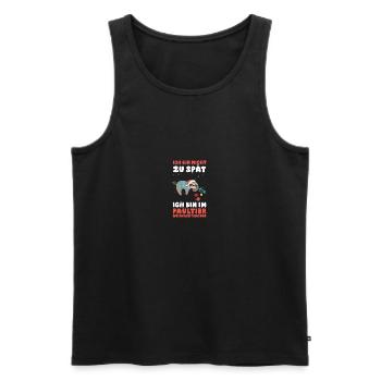 Santa Claus Christmas Party Sloth - Men's Premium Organic Tank Top - black - Front - AI Model Male 178 light (178cm)