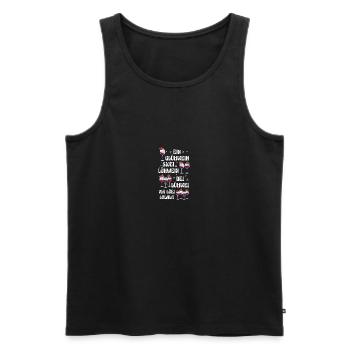 Vin chaud Père Noël Gnome Noël - Débardeur bio Premium Homme - noir - Devant - Michal (187cm)