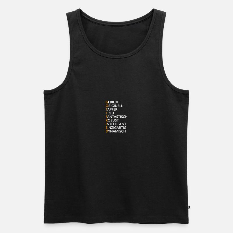 Gottfried Name Geschenk - Männer Premium Bio Tank Top - Schwarz