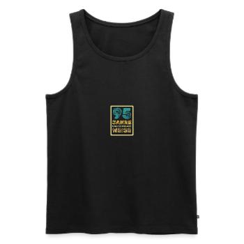Spruch 95 - Männer Premium Bio Tank Top - Schwarz - Vorne - AI Model Male 178 light (178cm)