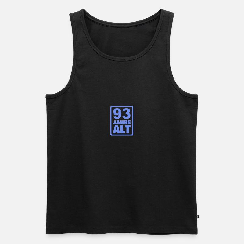 Alter 93 - Männer Premium Bio Tank Top - Schwarz