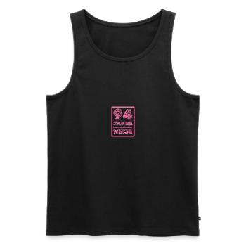 Proverb 94 - Men's Premium Organic Tank Top - black - Front - AI Model Male 178 light (178cm)