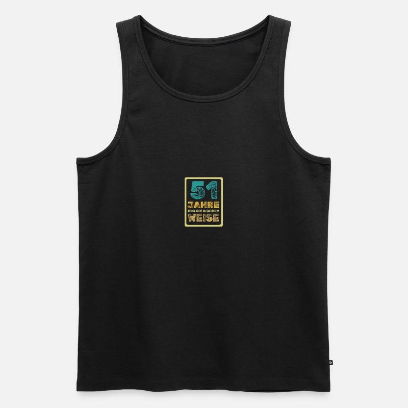 Alter 51 - Männer Premium Bio Tank Top - Schwarz