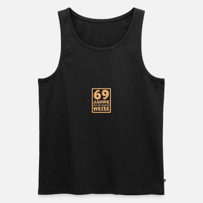 Spruch 69 - Männer Premium Bio Tank Top - Schwarz