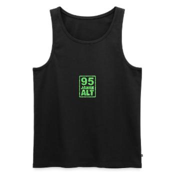 Jahr 95 - Männer Premium Bio Tank Top - Schwarz - Vorne - AI Model Male 178 light (178cm)