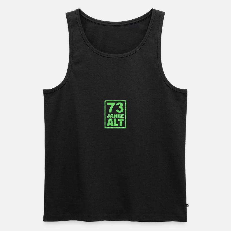 Alter 73 - Männer Premium Bio Tank Top - Schwarz