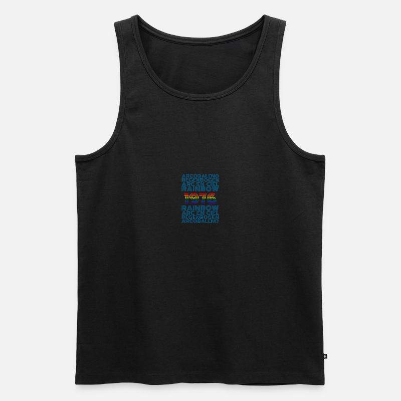 Rainbow 1976 - Männer Premium Bio Tank Top - Schwarz