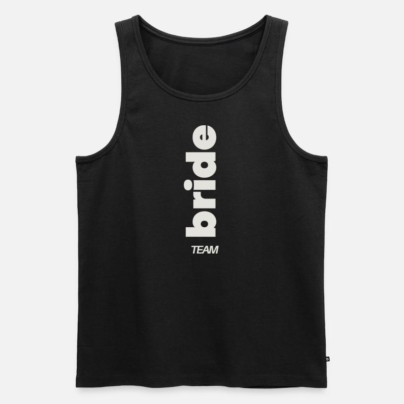 Team Bride - Männer Premium Bio Tank Top - Schwarz