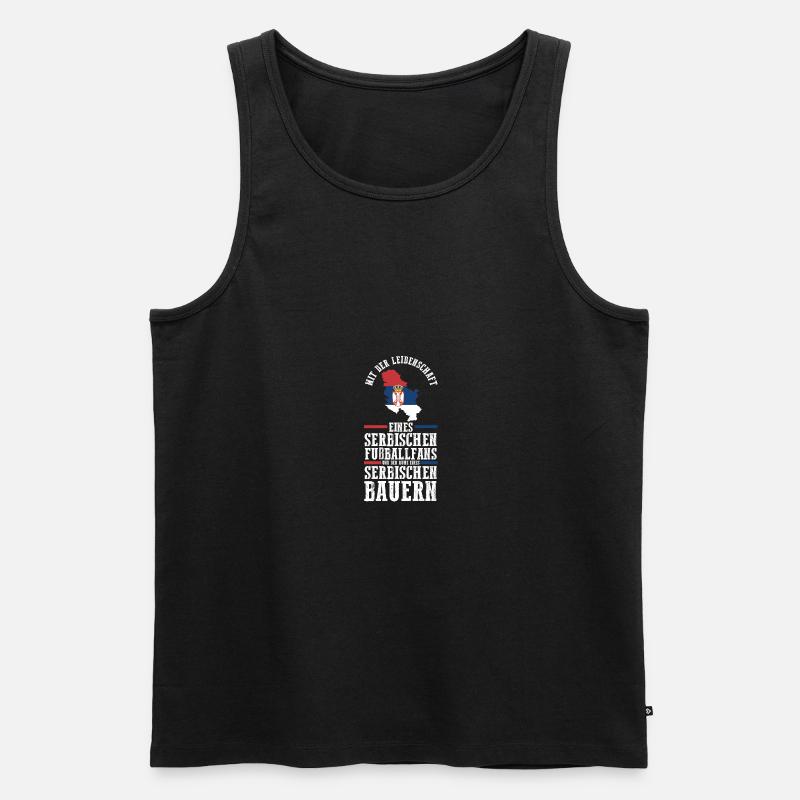 Serben Serbisch Serbien - Männer Premium Bio Tank Top - Schwarz