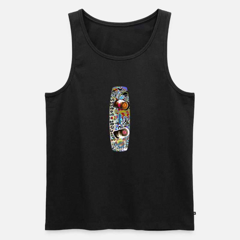 Kitesurfen 3 - Männer Premium Bio Tank Top - Schwarz