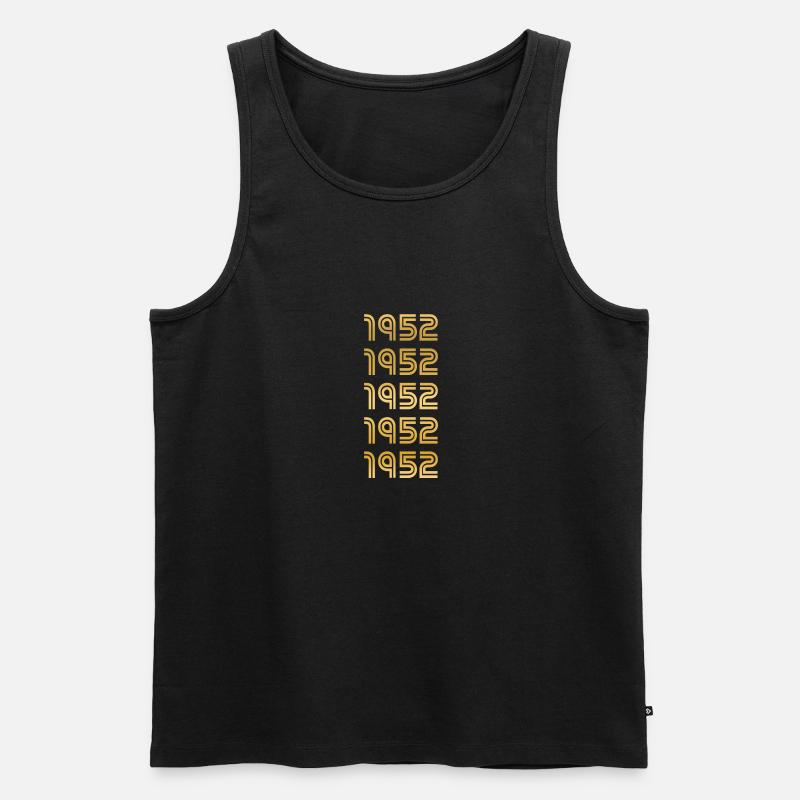Retro 1952 - Männer Premium Bio Tank Top - Schwarz