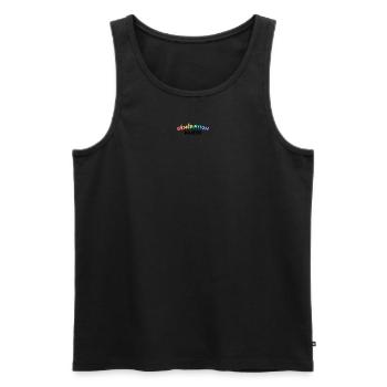 GENERATION KAIZEN BLACK - Men's Premium Organic Tank Top - black - Front - AI Model Male 178 light (178cm)