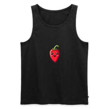 Children's Chili - Men's Premium Organic Tank Top - black - Front - AI Model Male 178 light (178cm)
