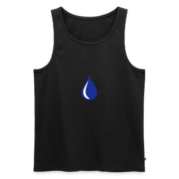 Tear - Men's Premium Organic Tank Top - black - Front - AI Model Male 178 light (178cm)