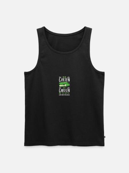 Jardinier Concombre Jardin fermier - Débardeur bio Premium Homme - noir