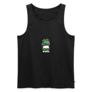 Monter à cheval - Débardeur bio Premium Homme - noir - Devant - Michal (187cm)
