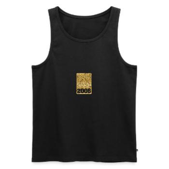 Year 2006 - Men's Premium Organic Tank Top - black - Front - AI Model Male 178 light (178cm)