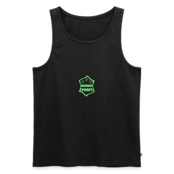 Occupation: Bricklayer - Men's Premium Organic Tank Top - black - Front - AI Model Male 178 light (178cm)