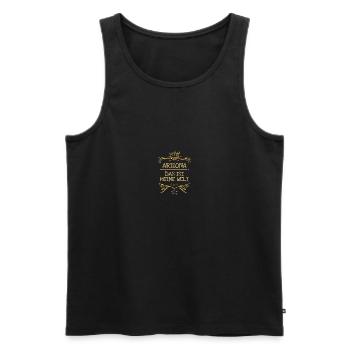 Arizona comme nom de fille - Débardeur bio Premium Homme - noir - Devant - AI Model Male 178 light (178cm)