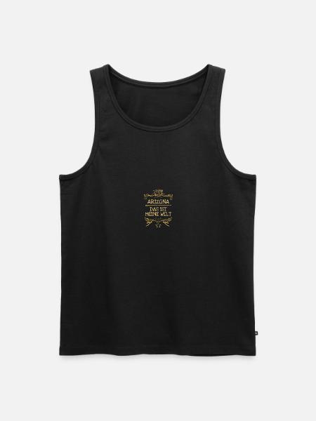 Arizona als Maedchenname - Männer Premium Bio Tank Top - Schwarz