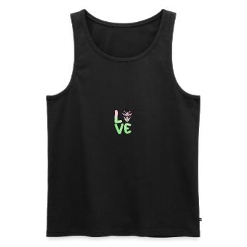 Chèvres - Débardeur bio Premium Homme - noir - Devant - AI Model Male 178 light (178cm)