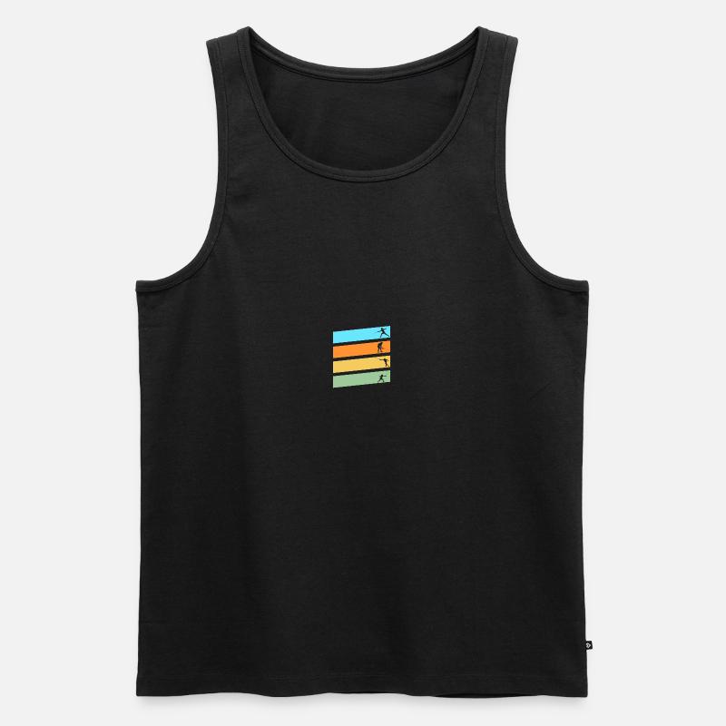 Fechter Fechten - Männer Premium Bio Tank Top - Schwarz