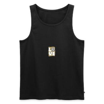 Joueur de football Football - Débardeur bio Premium Homme - noir - Devant - AI Model Male 178 light (178cm)
