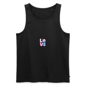 Joueur de baseball Baseball - Débardeur bio Premium Homme - noir - Devant - AI Model Male 178 light (178cm)