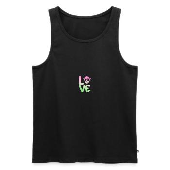 Schäfer Schaf - Männer Premium Bio Tank Top - Schwarz - Vorne - Michal (187cm)