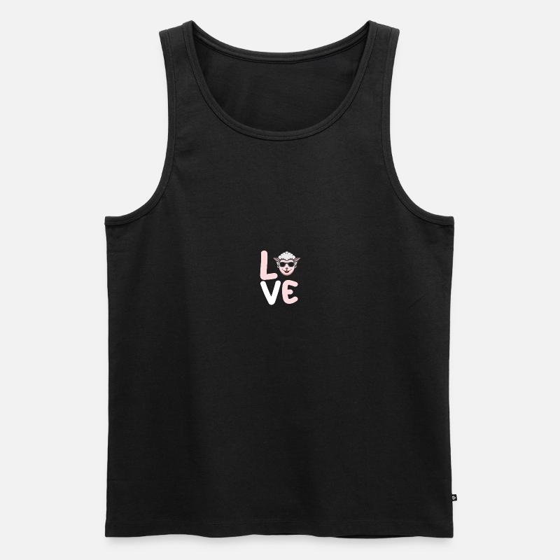 Shepherd Sheep - Men's Premium Organic Tank Top - black