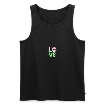 Turkey - Men's Premium Organic Tank Top - black - Front - AI Model Male 178 light (178cm)
