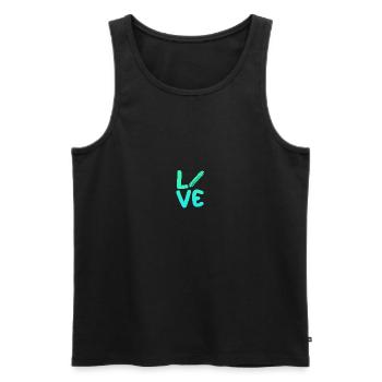 Harmonika Mundharmonika - Männer Premium Bio Tank Top - Schwarz - Vorne - AI Model Male 178 light (178cm)