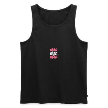 Horn player Grandma French horn - Men's Premium Organic Tank Top - black - Front - Michal (187cm)