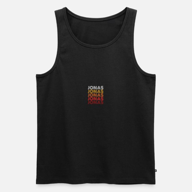 Jonas - Männer Premium Bio Tank Top - Schwarz