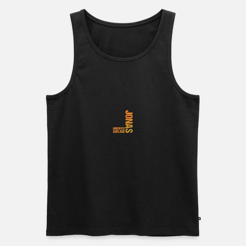 Jonas - Männer Premium Bio Tank Top - Schwarz