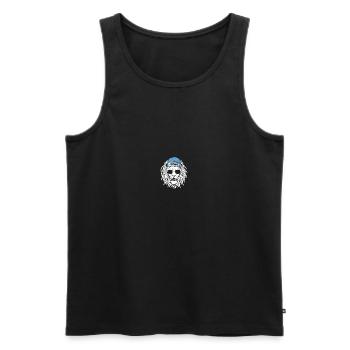 Leo Jonas - Men's Premium Organic Tank Top - black - Front - Michal (187cm)
