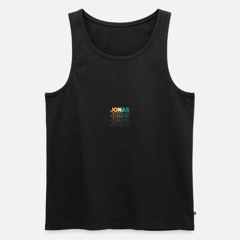Jonas - Männer Premium Bio Tank Top - Schwarz