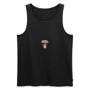 Paresseux Bernd - Débardeur bio Premium Homme - noir - Devant - AI Model Male 178 light (178cm)