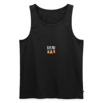 Gamer Zocker Zocken Gaming Bernd - Débardeur bio Premium Homme - noir - Devant - AI Model Male 178 light (178cm)