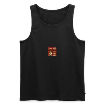 Henrik - Männer Premium Bio Tank Top - Schwarz - Vorne - AI Model Male 178 light (178cm)