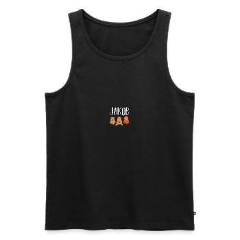 Gamer Zocker Zocken Gaming Jakob - Men's Premium Organic Tank Top - black - Front - Michal (187cm)