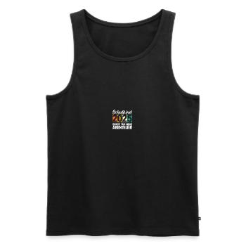 Kita Farewell First Grade School Enrollment 2025 - Men's Premium Organic Tank Top - black - Front - Michal (187cm)
