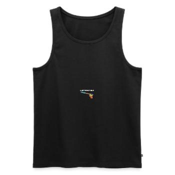 Luftballons als Luftpistole - Männer Premium Bio Tank Top - Schwarz - Vorne - Michal (187cm)